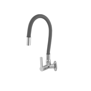 Torneira para Cozinha de Parede Flexível Cinza 2064 C75 1/4 Abs Cromado Higo