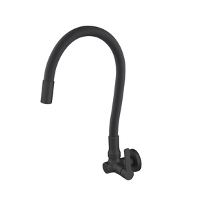 Torneira Cozinha Parede Flex 2166 C55 1/4 Preta Imperatriz