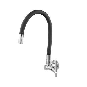 Torneira Cozinha Parede Flex 2066 C77 1/4 Preta Imperatriz