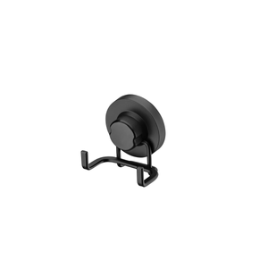 Gancho Duplo Multiuso com Ventosa 80x90mm Faciliti Preto Fosco Schmitt