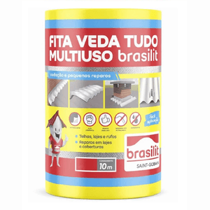 Fita 20cmx10m Veda Tudo Adesiva Brasilit