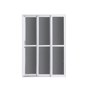 Porta de Aço Pintado 215x150x12 de Correr 3 Folhas Esquerda Branca Haiala