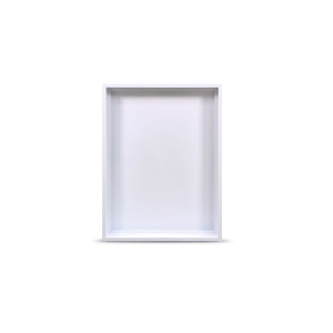Porta De Aço Pintado 60x60x12 Tradicional Para Alçapão Branca Haiala