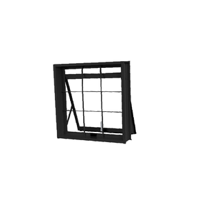 Janela De Aço Pintado 50x50x12 Maxim Grade Quadrada Black Haiala