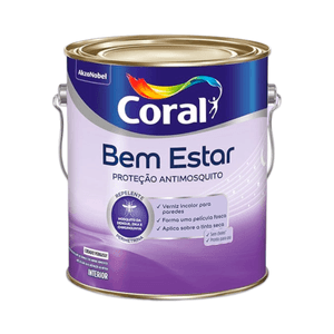 Verniz Bem Estar Interna 3.6L Proteção Antimosquito Coral