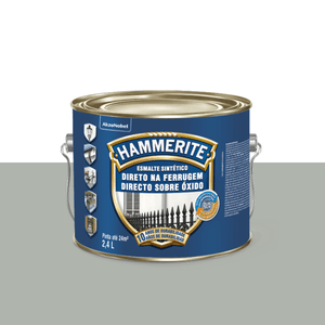 Tinta Esmalte Sintético Hammerite Externa 2,4L Prata Direto na Ferrugem Brilhante Coral