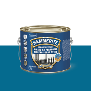 Esmalte Sintético Hammerite Externa 2,4L Azul Direto na Ferrugem Brilhante Coral