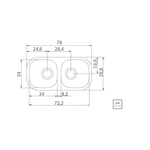 CUB-INOX-TRAM-78X40X14