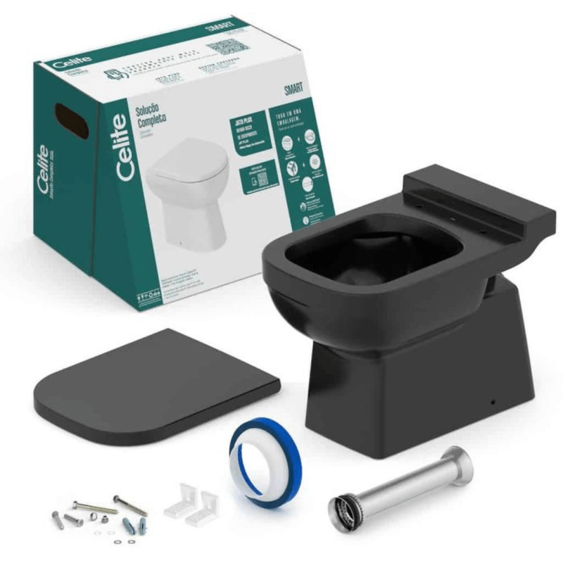 Kit vaso  convencional Elite preto
