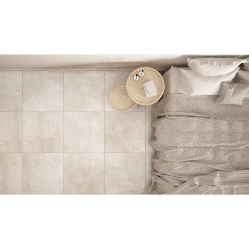 Porcelanato almond ambientado