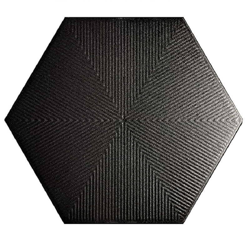 Revestimento_Brilhante_228_Hexagonal_Frisado_Black_Extra_Ceral_2392590