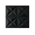 Kit_Painel_3D_50x50_com_8_Pecas_Mini_Estrelar_Preto_Fosco_Poliestireno_Mebuki_2411130