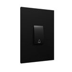 Interruptor_1_Tecla_Campainha_Recta_Preto_Acetinado_Blux_2451000