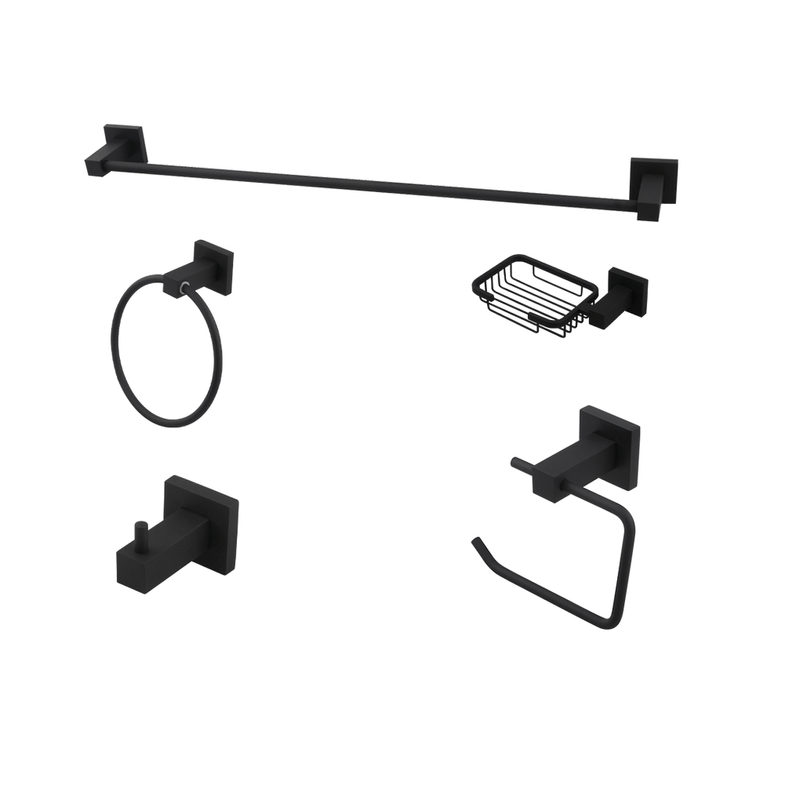 Kit_Acessrios_5_Pcs_Luxo_4005_Quadratt_Black_Matte_Imperatriz_2630870