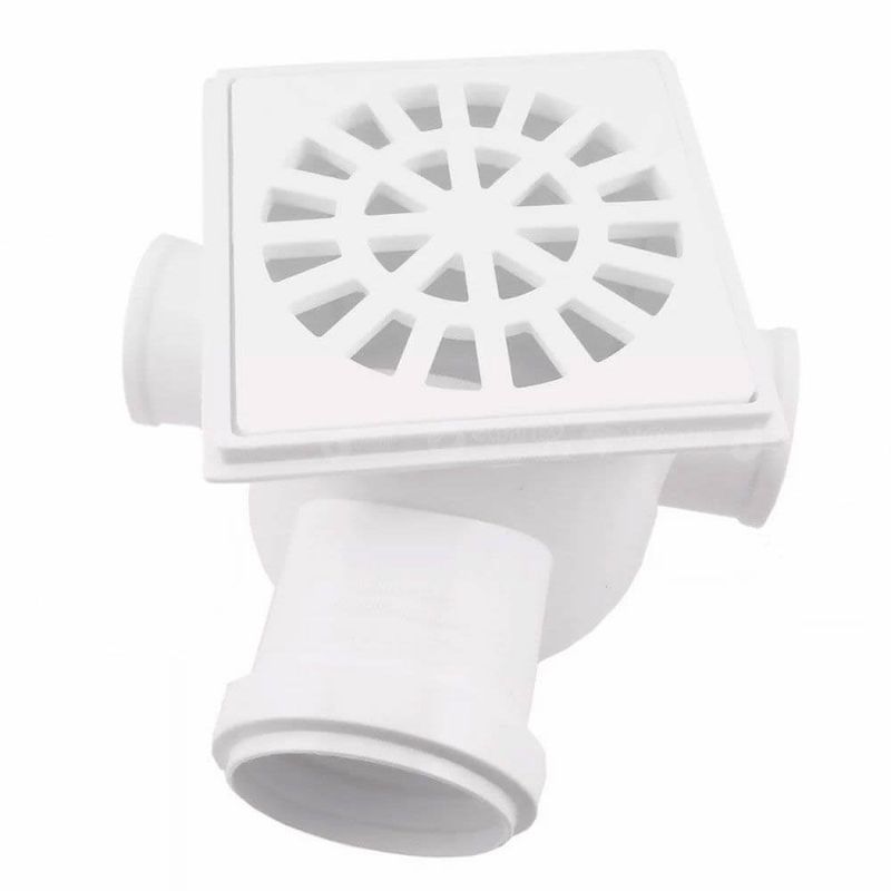 Caixa_Sifonada_150x150x50mm_Grelha_Quadrada_Branca_1019580